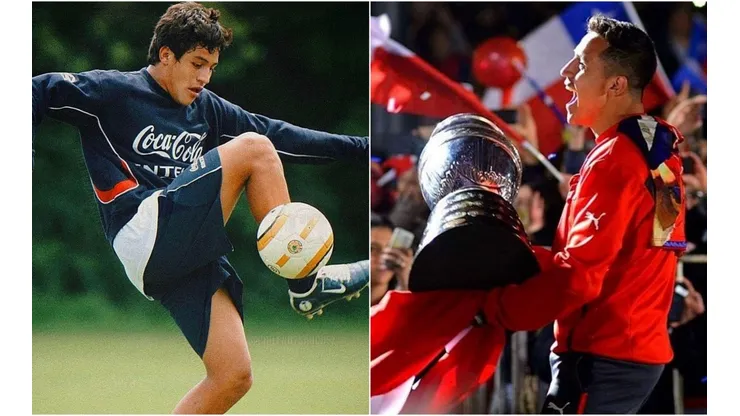 Algunas de las imágenes que compartió Alexis para celebrar sus 15 años en la Roja.