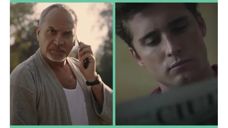 Luis Jara junto al Micky de Diego Boneta para Luis Miguel, la serie.