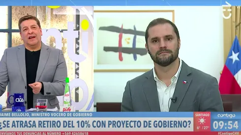 Julio César Rodríguez en pleno reto al ministro Bellolio.