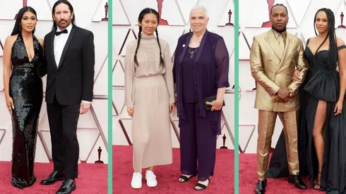 Trent Reznor, Chloe Zhao y Leslie Odom Jr. algunos de los nominados que desfilaron por la alfombra roja de los Oscar 2021.