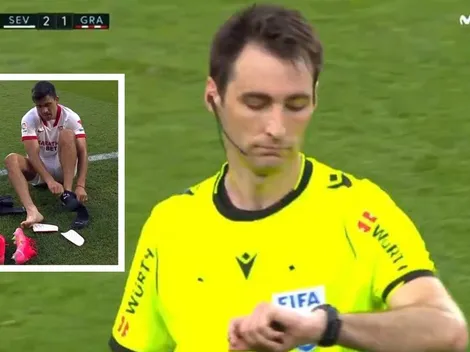 Árbitro pita el final y después llama a jugar un minuto más