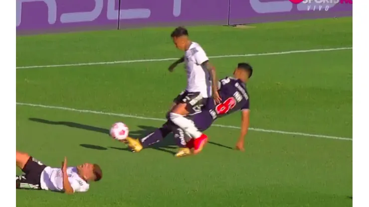 Rodríguez recibió una fuerte entrada de Andía