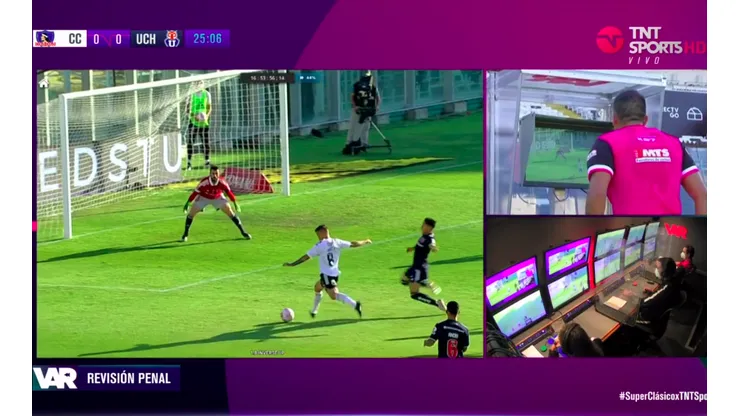 El primer VAR del partido