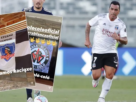 ¡Hasta con banderas! Paredes alienta a Colo Colo