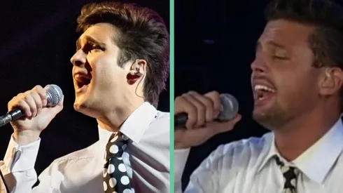 Diego Boneta como Luis Miguel en el Festival de Viña 1994. El verdadero Sol de México en su cuarto paso por el escenario de la Quinta Vergara.