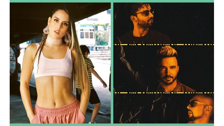 Valeria Sandoval junto a Luis Fonsi, Sean Paul y R3HAB.