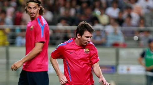 Messi y Zlatan compartieron camarín en el Barcelona