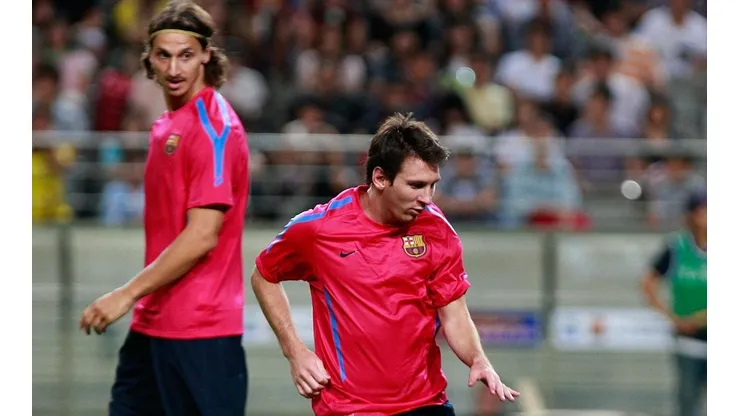 Messi y Zlatan compartieron camarín en el Barcelona