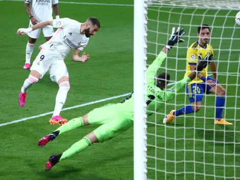 Benzema se tira al hombro al Madrid para golear a Cádiz