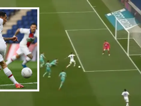 ¡Di María se volvió loco! Amague letal y rabona descarada