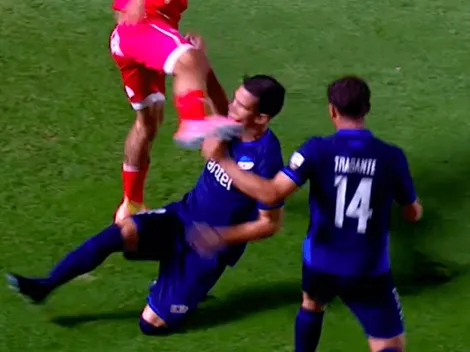 Video: ¡De UFC! Tremenda patada en Copa Libertadores