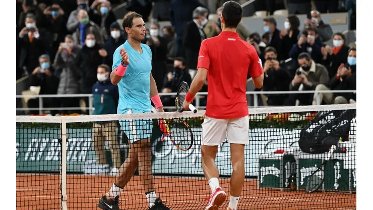 Rafa Nadal y Novak Djokovic en Roland Garros 2020