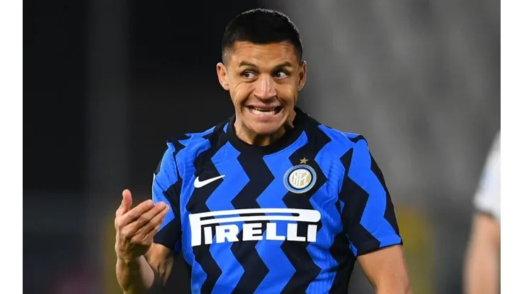 Ivan Perisic marcó el único gol de Inter y Alexis ingresó en los minutos finales.