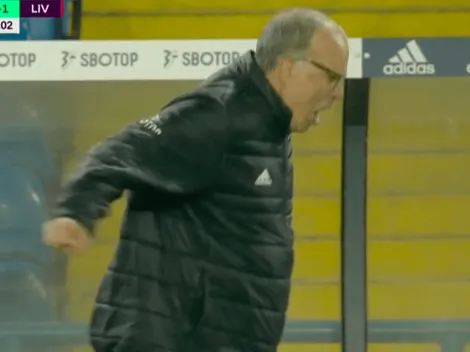 Video: ¡Locura! Bielsa grita con todo gol del Leeds a Liverpool