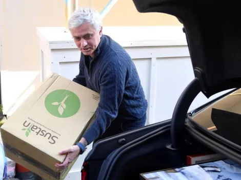 Mourihno rompe el silencio, mientras es captado empacando