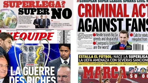 Recortes: así reaccionaron los diarios europeos a la Superliga.