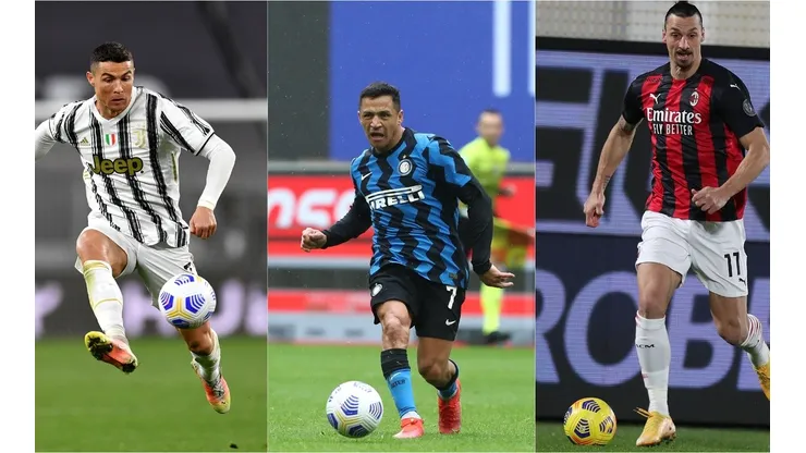 Cristiano Ronaldo, Alexis Sánchez y Zlatan Ibrahimovic pueden quedarse sin liga si persevera el deseo de excluir a Juventus, Inter y Milan de la liga italiana