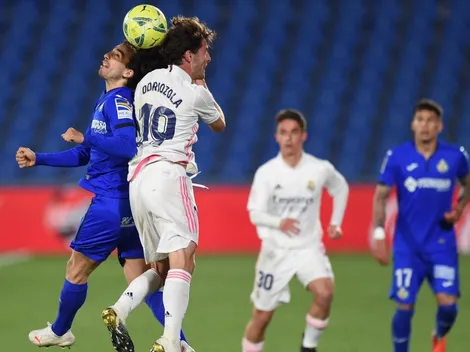 Courtois salva al parchado Real Madrid que empata con Getafe