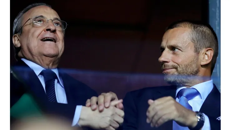 Florentino Pérez es uno de los grandes impulsores y va contra UEFA y su presidente Aleksander Ceferin.