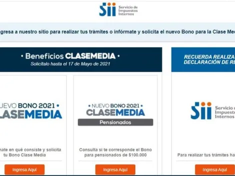 Postulación a Bono Clase Media comienza durante la tarde en SII.cl