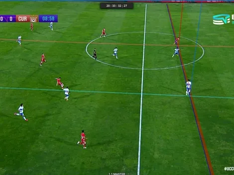 UC vs Curicó arranca con tempranera polémica tras gol anulado