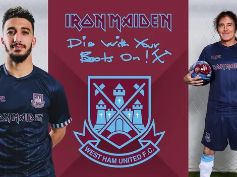 West Ham se luce con camisetas inspiradas en Iron Maiden