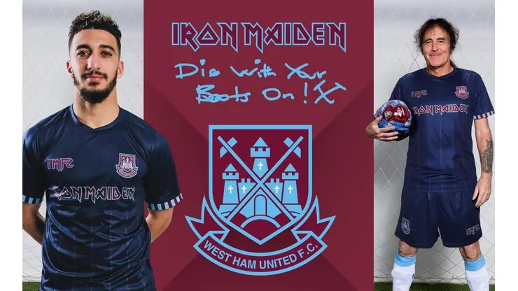 Iron Maiden llega hasta la camiseta del West Ham