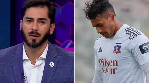 Johnny Herrera al momento de darle su consejo a Iván Morales.