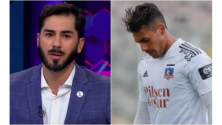 Johnny Herrera al momento de darle su consejo a Iván Morales.