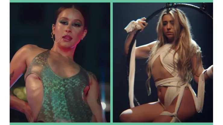 Denise Rosenthal y Lola Índigo en el clip de "Demente".