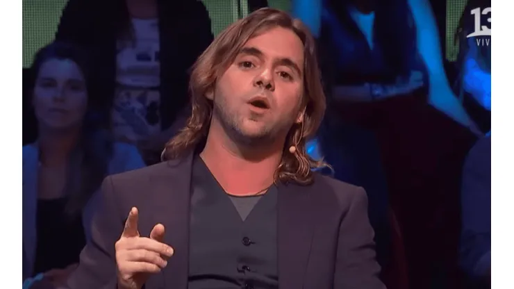 Sebastián Eyzaguirre como invitado en el programa "Vértigo", en 2018.