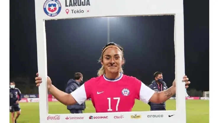 Javiera Toro celebrando la clasificación a Tokio