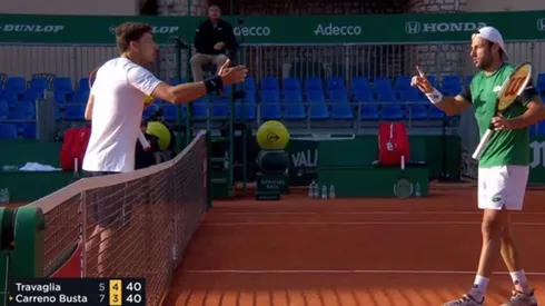 Travaglia y Carreño se enfrentaron en la red
