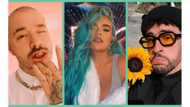 J Balvin, Karol G y Bad Bunny los tres artistas favoritos de los Latin American Music Awards 2021.