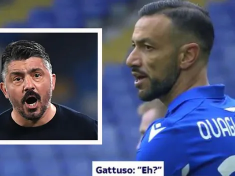 "¿Eres el comentarista?", la bronca entre Gattuso y Quagliarella