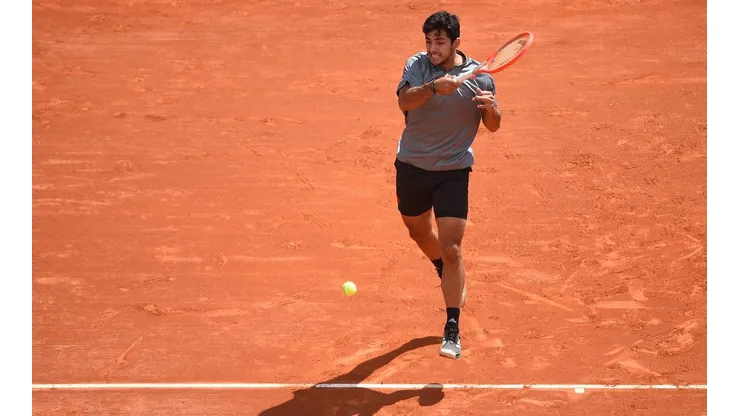 Cristian Garin en el duelo ante Auger-Aliassime