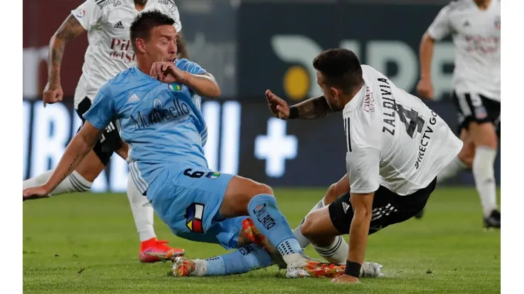 El momento en que Zaldivia le entró duro a Cahais y se llevó la roja. Todo solucionado ya, según ambas partes.