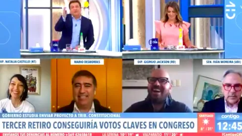 Julio César Rodríguez en el anuncio de la llegada de la "variante Mañalich", en Contigo en la Mañana.