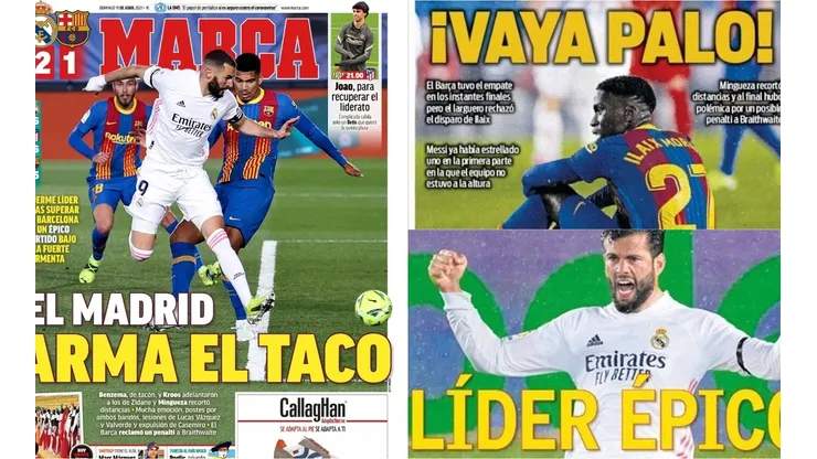 Real Madrid y Barcelona disputaron un clásico lleno de incidencias bajo una verdadera tormenta, con triunfo merengue gracias a un macizo primer tiempo
