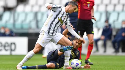 Cristiano Ronaldo no pudo marcar ante el Genoa
