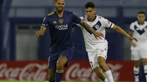 Pablo Galdames jugando ante Boca