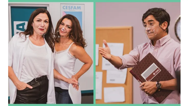 Solange Lackington, Paola Troncoso y Fernando Godoy, parte del elenco de "Mi Barrio".