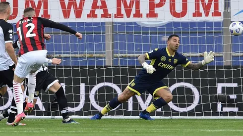 Ante Rebic abrió el marcador en la victoria de Milan sobre Parma.