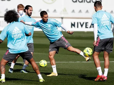 Hazard vuelve a las prácticas y sueña con estar ante Barcelona