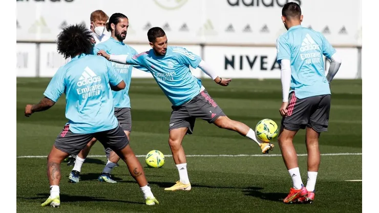 Hazard entrenó con normalidad este miércoles y se ilusiona con el clásico