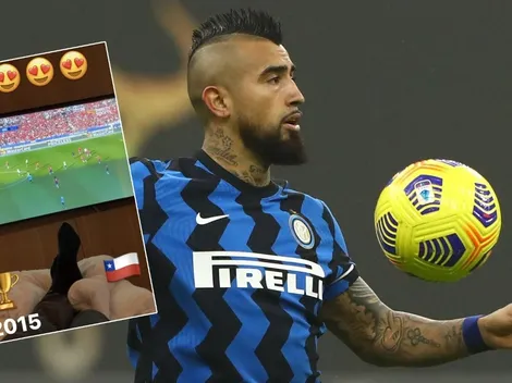 Vidal espera su regreso mirando la final de la Copa América