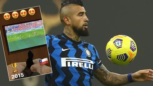 Vidal espera su retorno mirando la final de la Copa América 2015