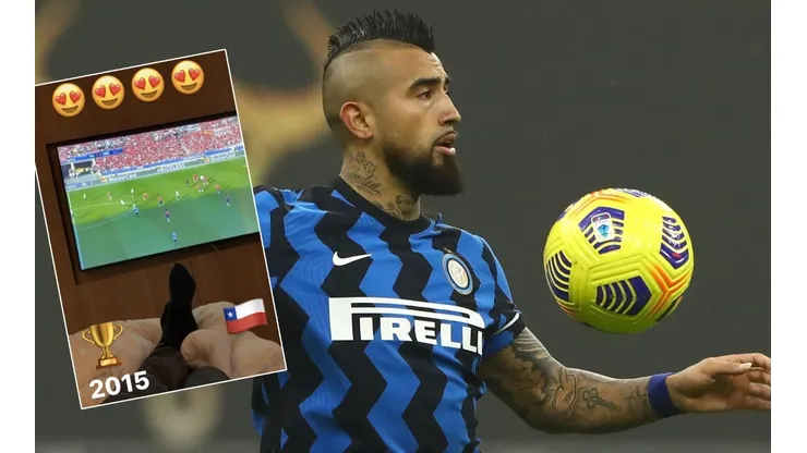 Vidal espera su retorno mirando la final de la Copa América 2015