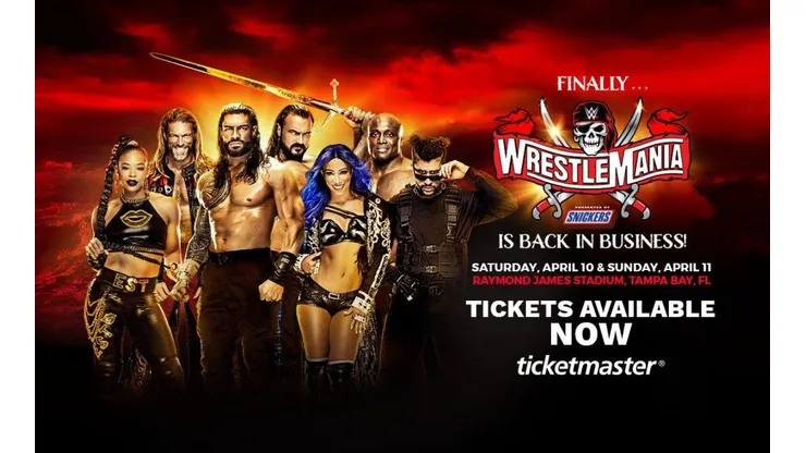 WrestleMania 37 tendrá a Bad Bunny como una de las principales atracciones del evento.