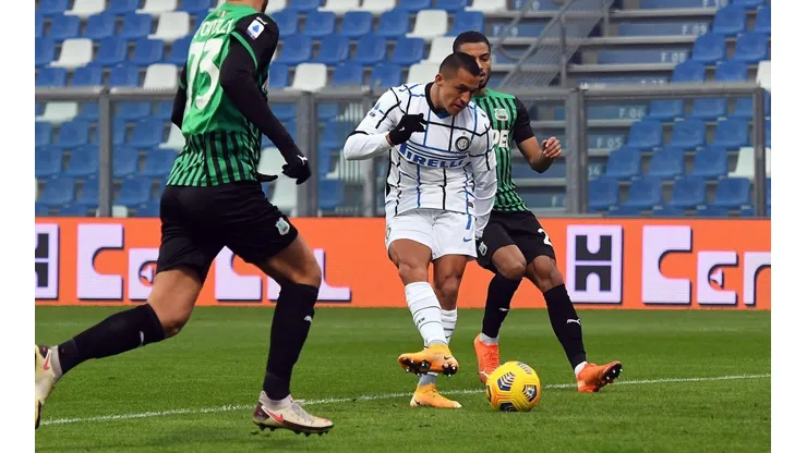 El chileno le convirtió a Sassuolo en el último enfrentamiento por Serie A.